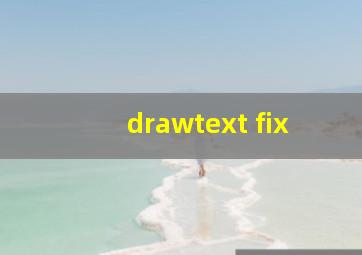 drawtext fix